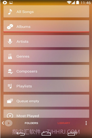 Poweramp透明主题截图2