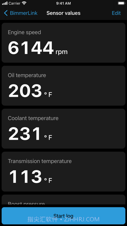 BimmerLink传感器截图1