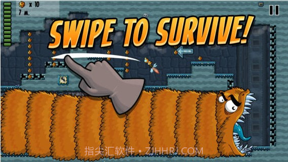 大虫狂奔 Worm Run截图1 大虫狂奔 Worm Run截图1