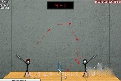 火柴人打羽毛球截图1 火柴人打羽毛球截图1