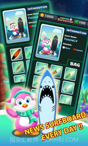 梦幻企鹅太空冲浪截图2 梦幻企鹅太空冲浪截图2