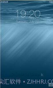 iOS 8 lock screen截图2