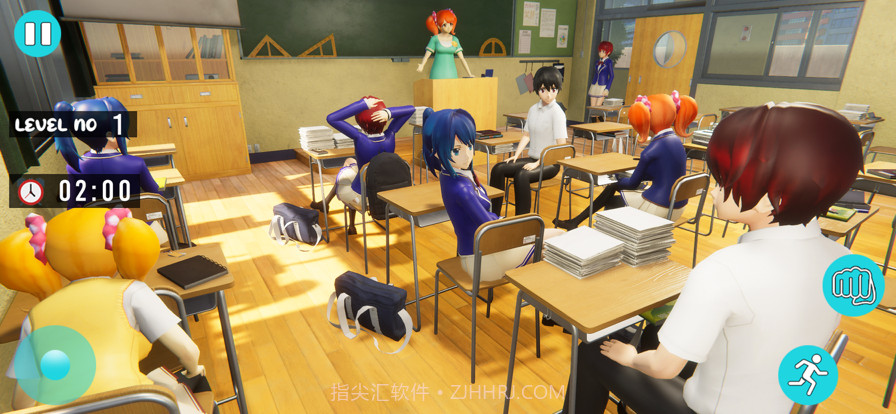 动漫女孩学校生活模拟截图2