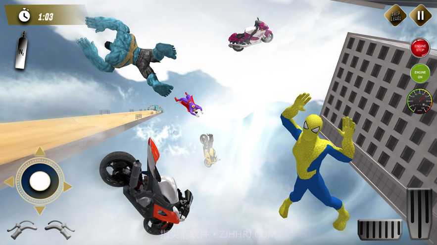 蜘蛛英雄摩托特技截图1 蜘蛛英雄摩托特技截图1