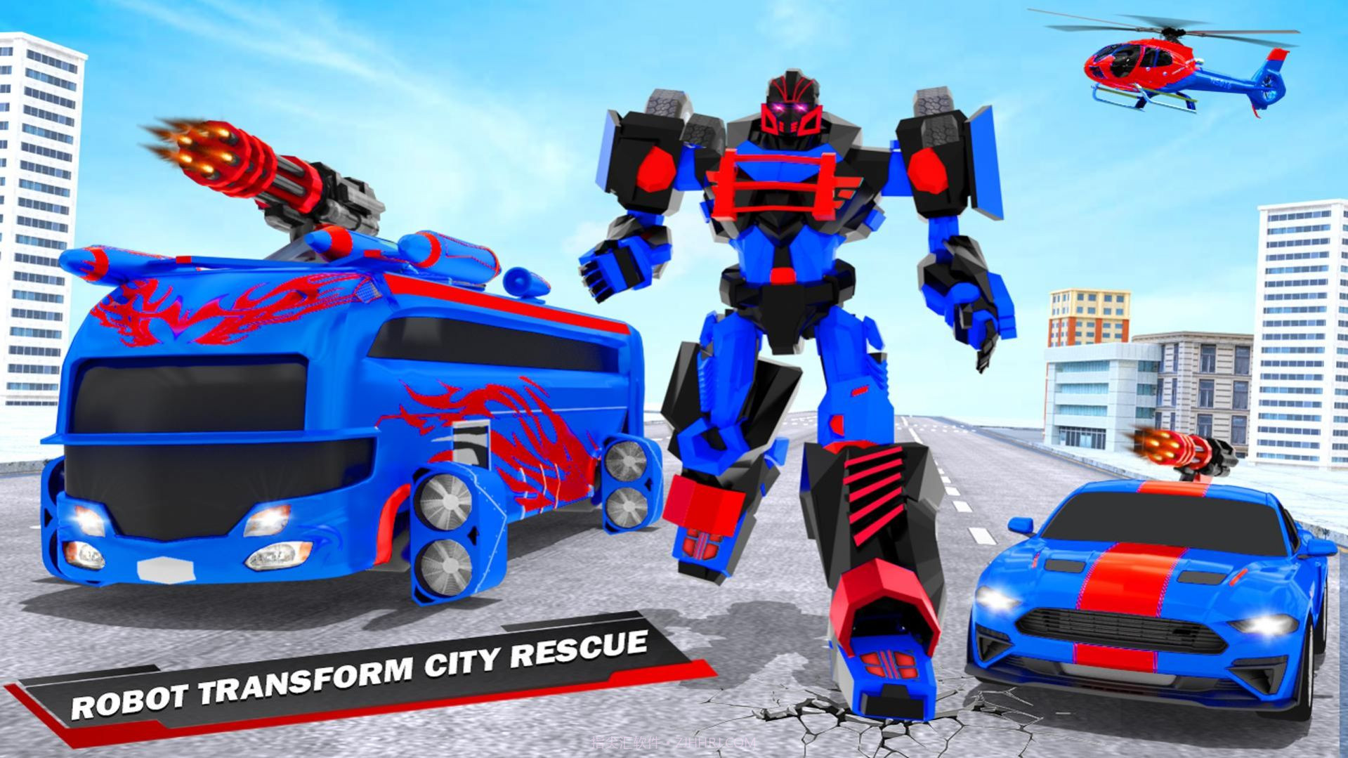 飞行巴士机甲战士截图2