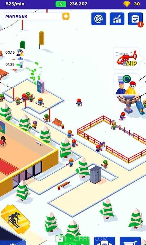 空闲滑雪场大亨截图4