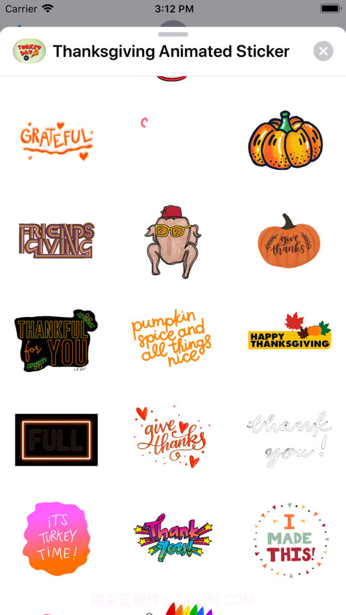 ThanksgivingAnimatedSticker截图3 ThanksgivingAnimatedSticker截图3