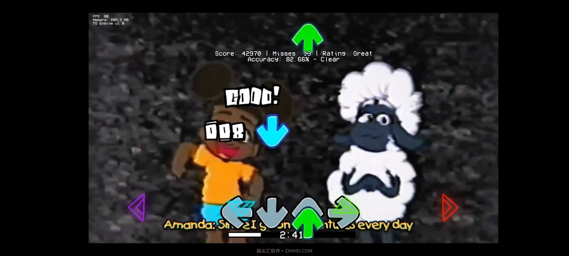 FNF爱冒险的阿曼达截图2 FNF爱冒险的阿曼达截图2