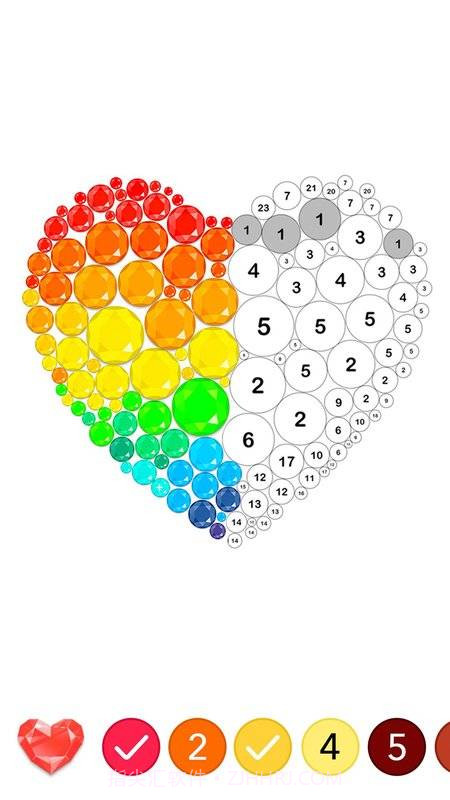数字钻石画填色书截图1 数字钻石画填色书截图1