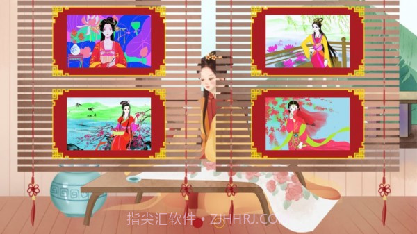 公主古装少女涂色截图3