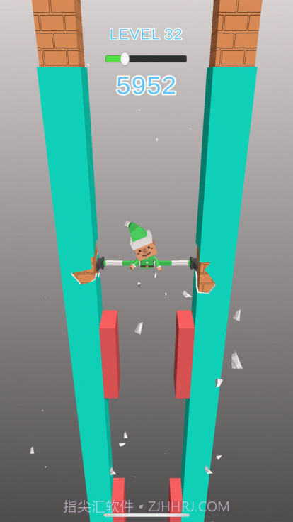 小人用腿撑住墙截图1
