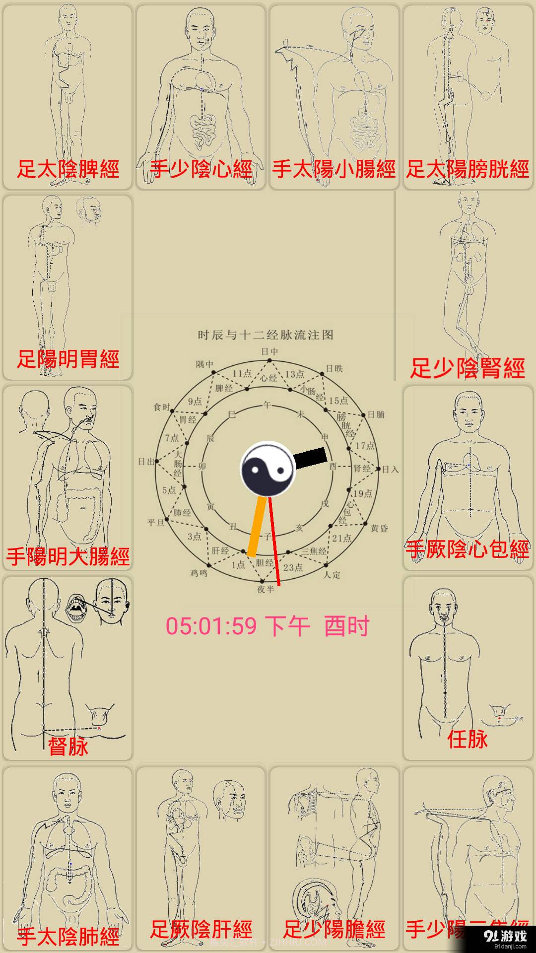 中医经络穴位流注截图1