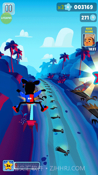 地铁跑酷根灿魔改夏威夷截图2 地铁跑酷根灿魔改夏威夷截图2