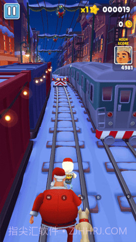 地铁跑酷圣诞版（Subway Surf）截图1