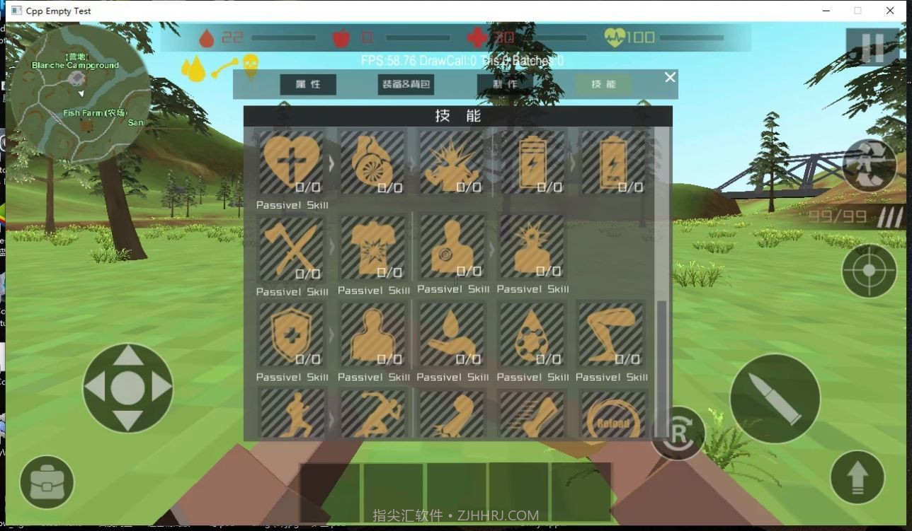 僵尸猎人像素生存内置菜单截图1