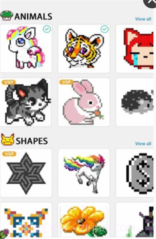 像素卡通填色截图2 像素卡通填色截图2