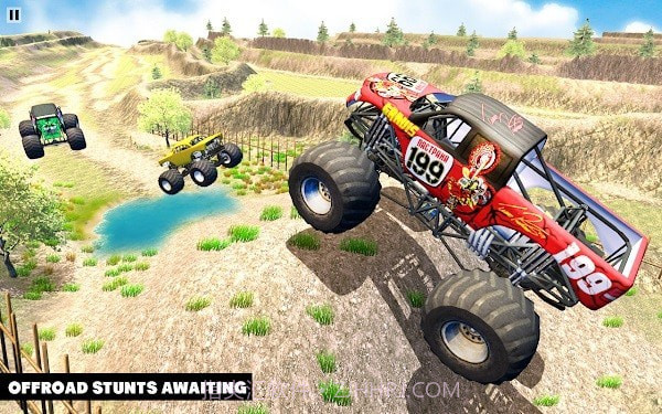 艰难的怪物卡车越野驾驶模拟器截图2
