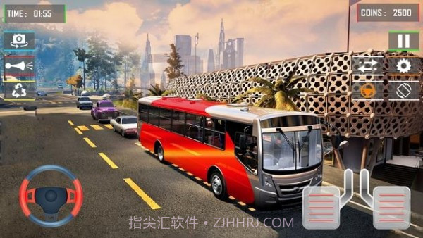 越野上坡公共汽车模拟器截图2