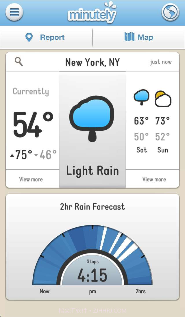 Minutely天气截图2