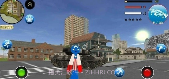 火柴人队长绳索英雄截图2