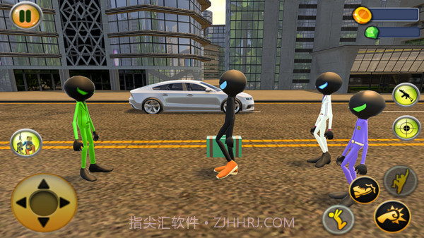 绿火柴人绳索英雄截图3