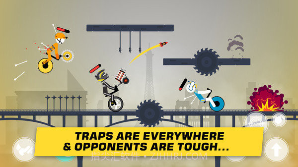 火柴人独轮车对决截图4