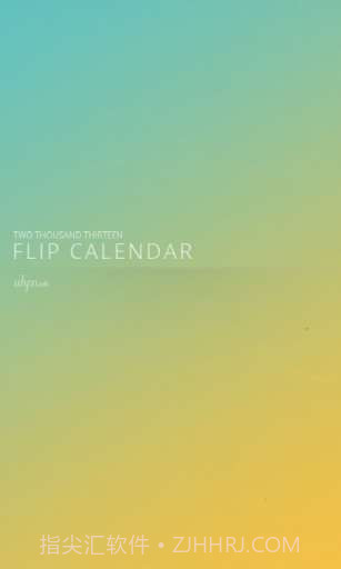 滑动日历 Flip Calendar截图1 滑动日历 Flip Calendar截图1
