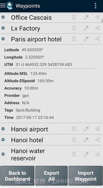 GPS Waypoints截图2